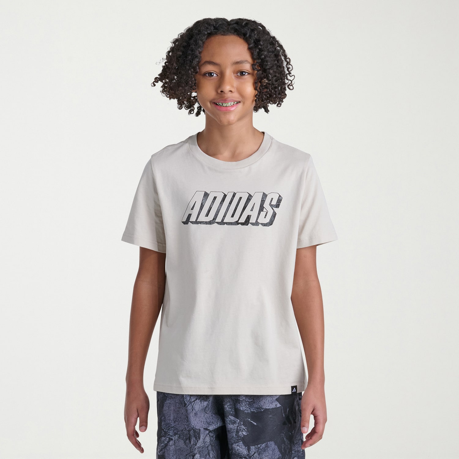 adidas Big Kid Boys Crew Neck Short Sleeve Regular Fit Graphic T-Shirt