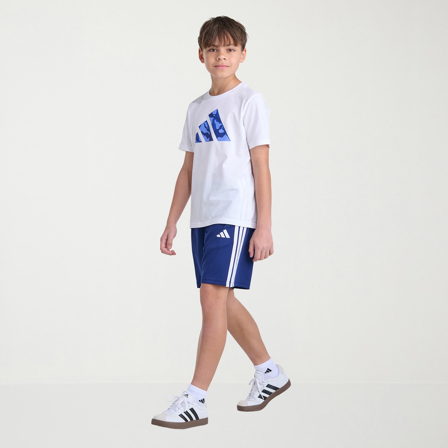 adidas Big Kid Boys Crew Neck Short Sleeve Regular Fit Graphic T-Shirt
