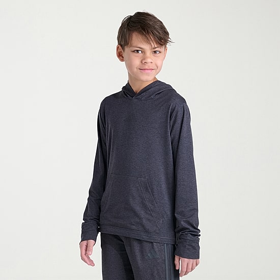 adidas Big Kid Boys Long Sleeve Fleece Active Hoodie