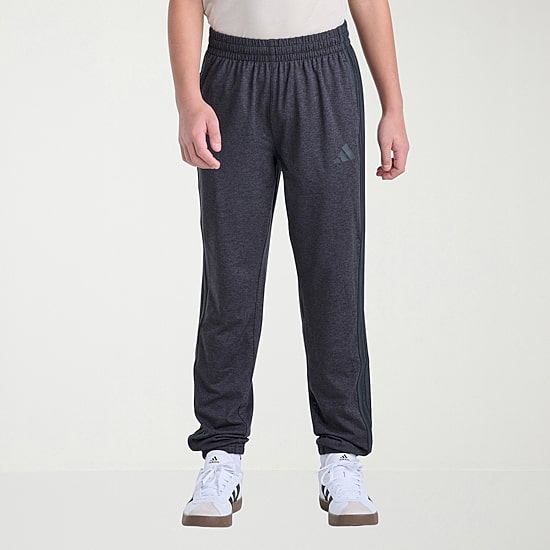 adidas Big Kid Boys Drawstring Waist Cuffed Mid Rise Regular Fit Jogger Pant