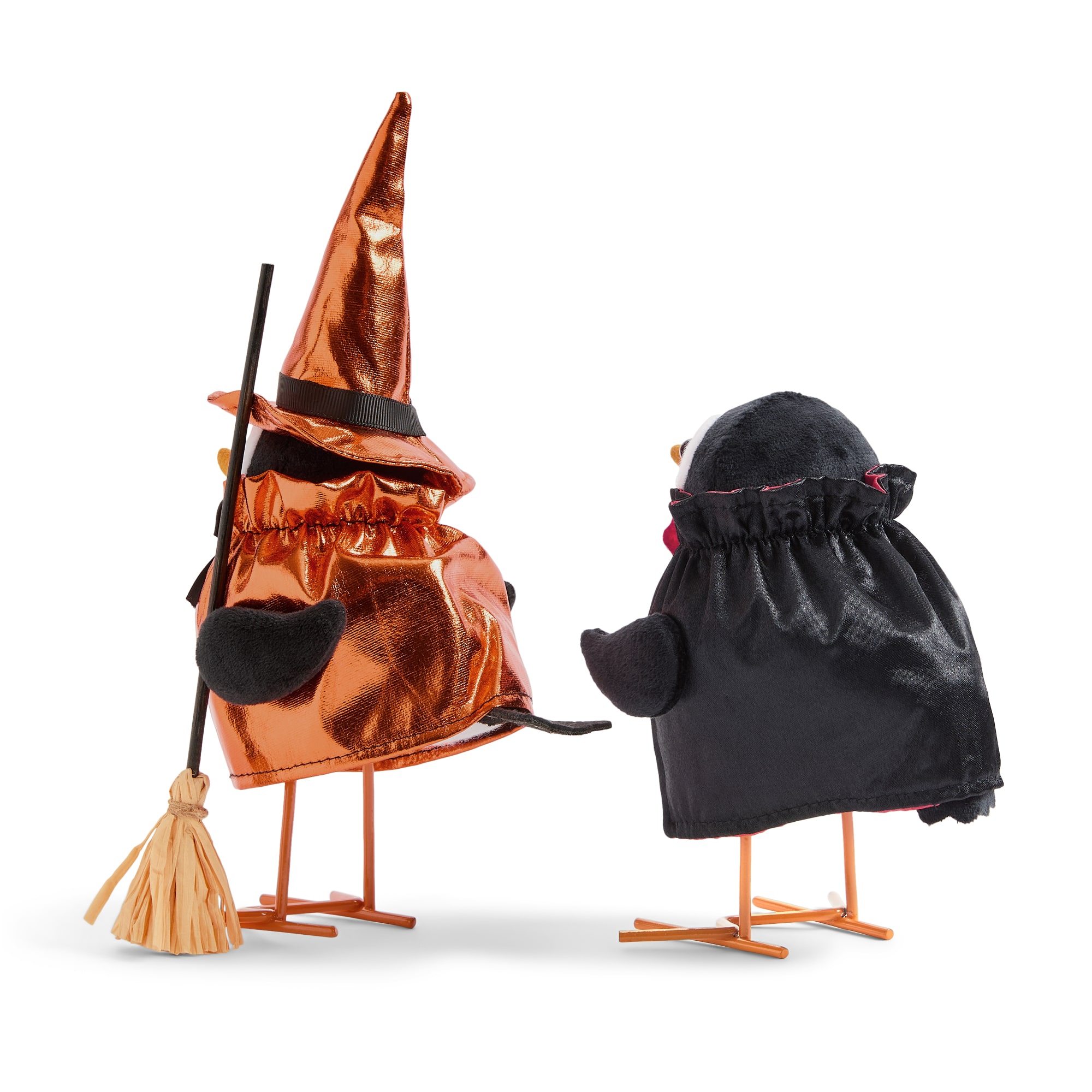 Layerings Witch And Vampire Bird Set Halloween Figurine