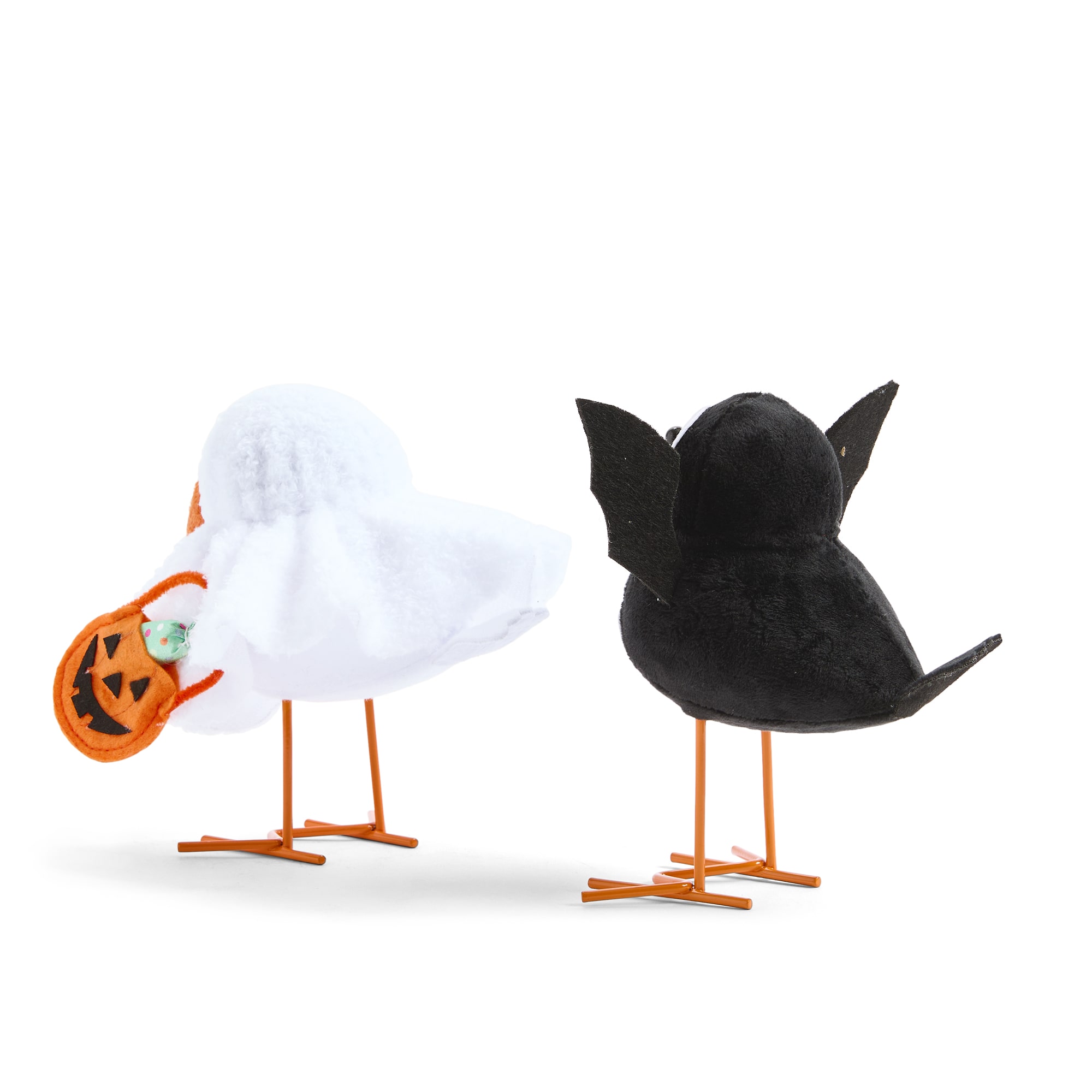 Layerings Skeleton And Ghost Bird Set Halloween Figurine