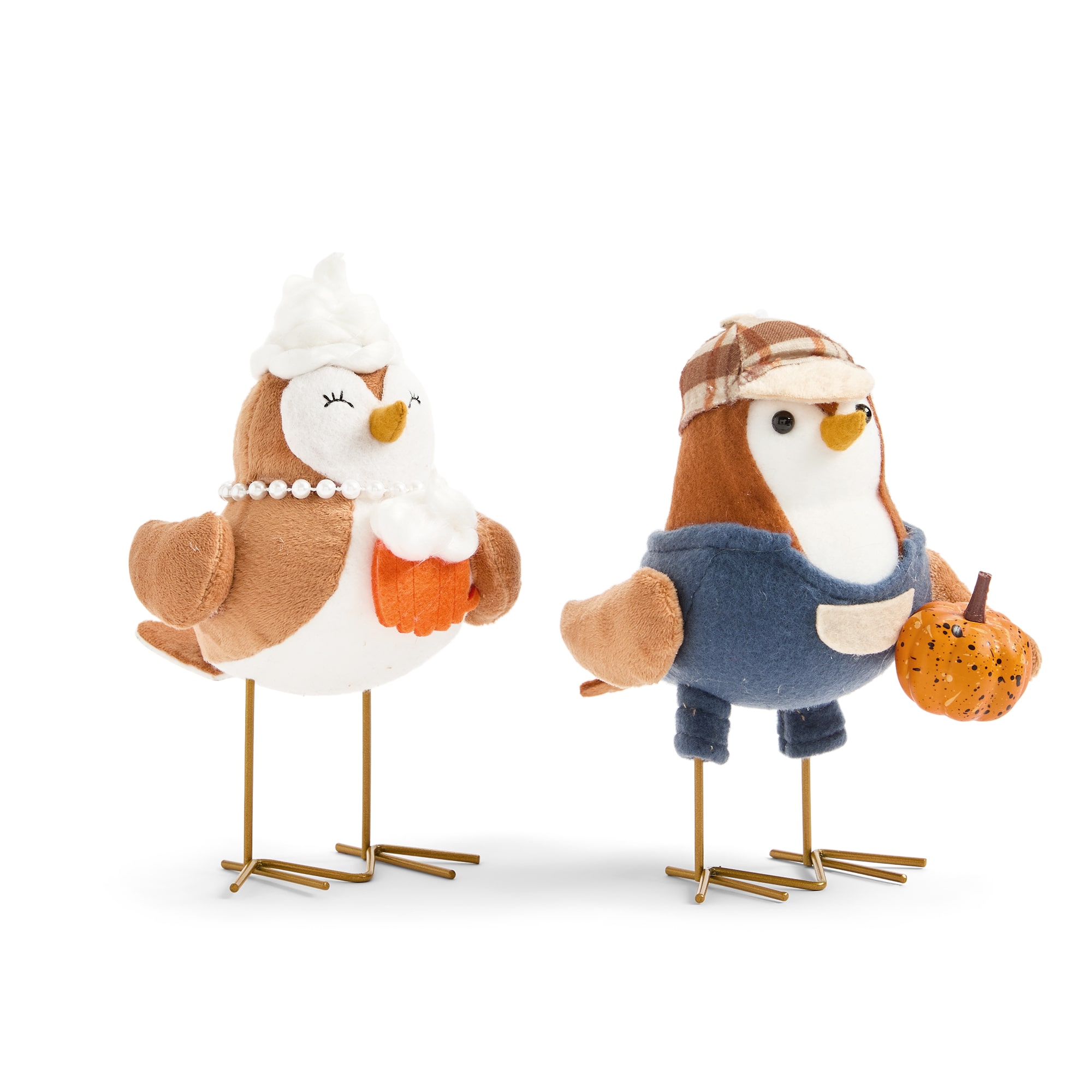 Layerings Farmer And Whipped Cream Bird Set 2-pc. Halloween Figurine