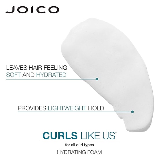 Joico Curls Like Us Smooth & Bounce Curl Hydrating Foam Hair Mousse 6.7 oz.