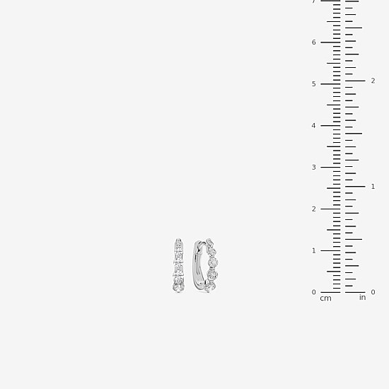 Limited Quantities! (F / Si1) Womens 1/2 CT. T.W. Lab Grown White Diamond Sterling Silver 12.6mm Hoop Earrings
