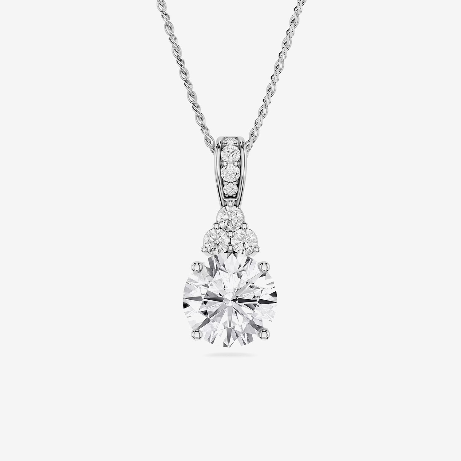 Limited Quantities! (F / Si1) Womens 1/ CT. T.W. Lab Grown White Diamond Sterling Silver 18 Inch Pendant Necklace