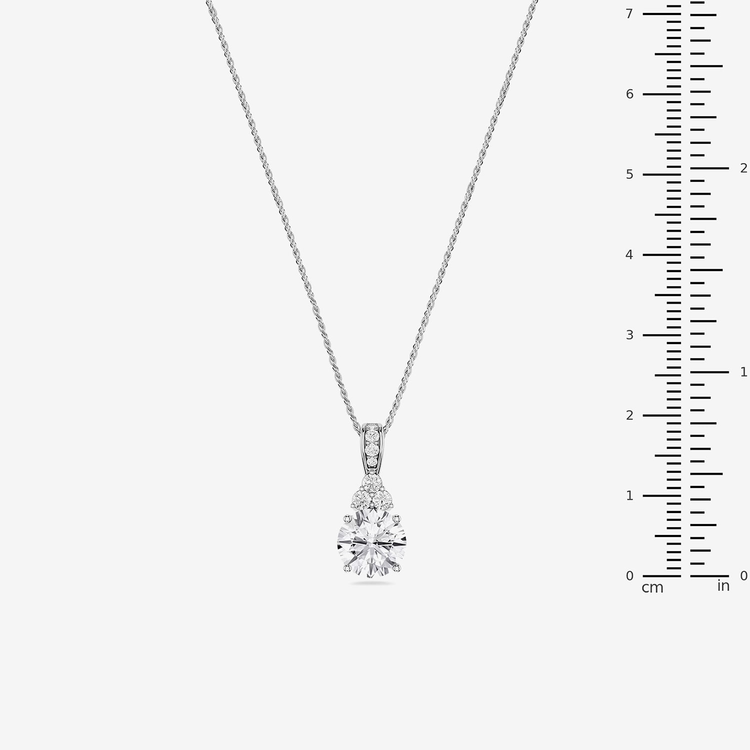 Limited Quantities! (F / Si1) Womens 1/ CT. T.W. Lab Grown White Diamond Sterling Silver 18 Inch Pendant Necklace