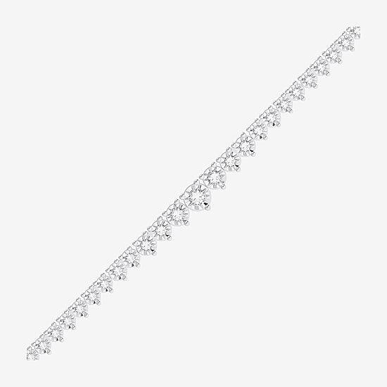 Limited Quantities! (F / Si1) Womens White Diamond Sterling Silver 18 Inch Tennis Necklace