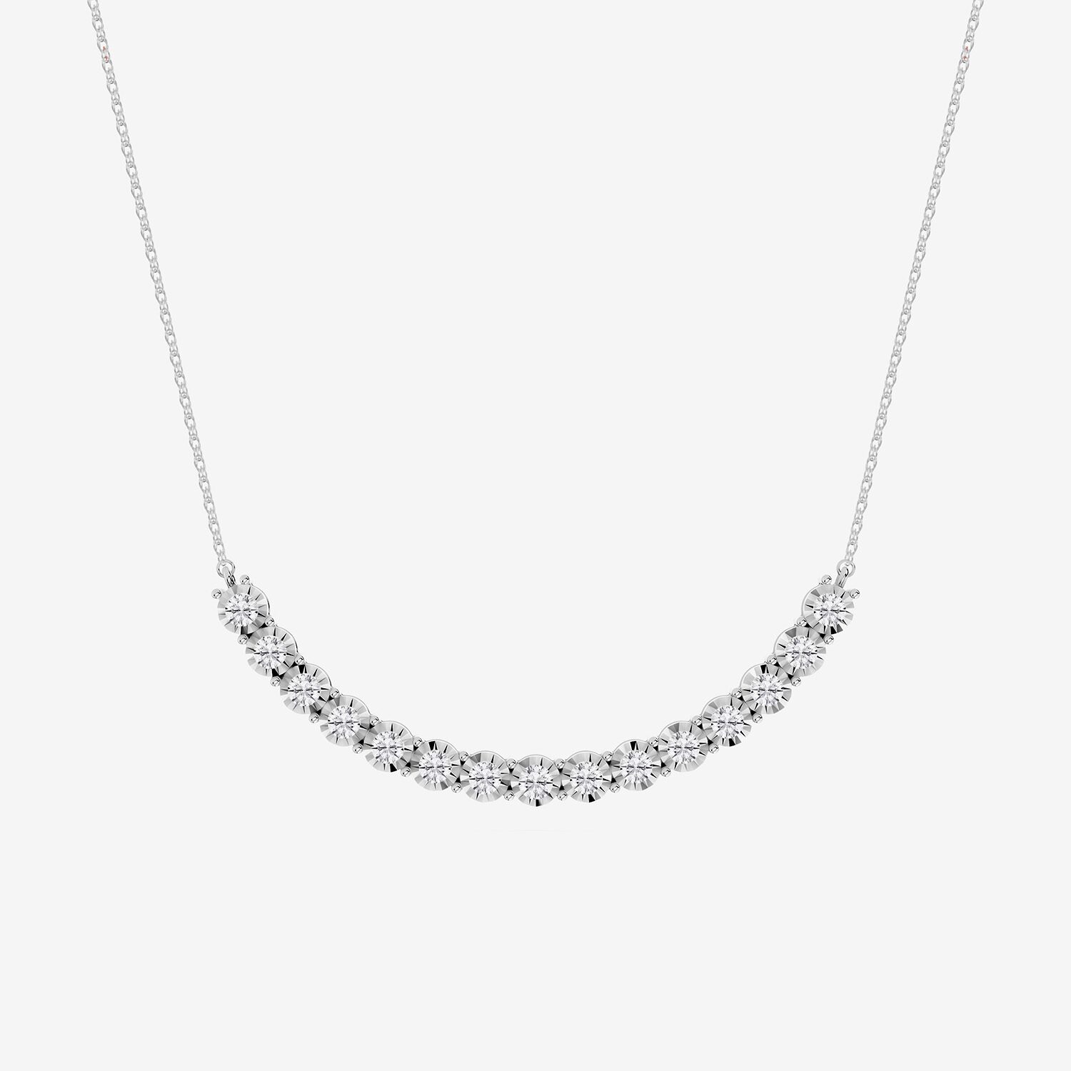 Limited Quantities! (F / Si1) Womens 1 CT. T.W. Lab Grown White Diamond Sterling Silver 18 Inch Pendant Necklace