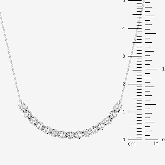 Limited Quantities! (F / Si1) Womens 1 CT. T.W. Lab Grown White Diamond Sterling Silver 18 Inch Pendant Necklace