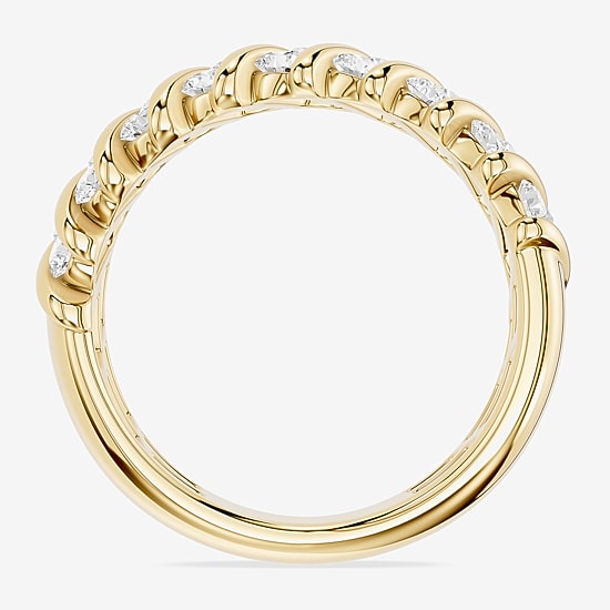 Limited Quantities! (F / Si1) Womens 3.5MM 1 CT. T.W. Lab Grown White Diamond 14K Gold Over Silver Band