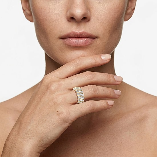 Limited Quantities! (F / Si1) Womens 3.5MM 1 CT. T.W. Lab Grown White Diamond 14K Gold Over Silver Band