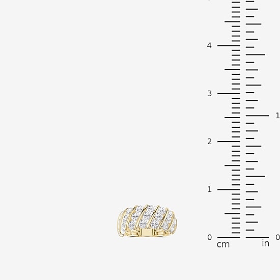 Limited Quantities! (F / Si1) Womens 3.5MM 2 CT. T.W. Lab Grown White Diamond 14K Gold Over Silver Band