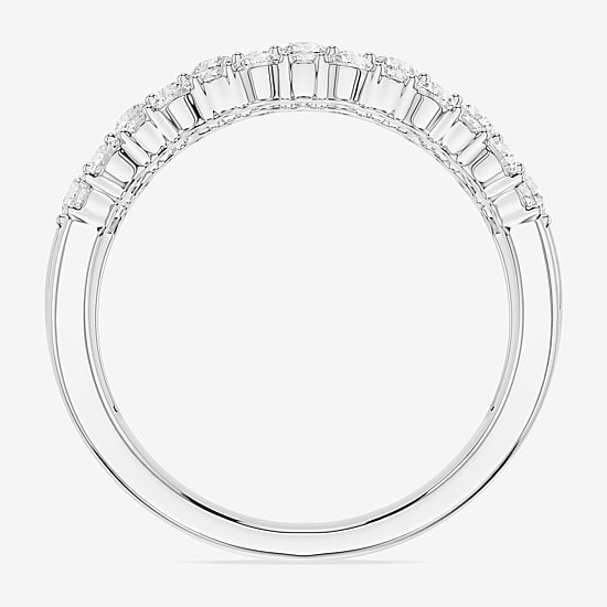 Limited Quantities! (F / Si1) Womens 2MM 1 CT. T.W. Lab Grown White Diamond Sterling Silver Band
