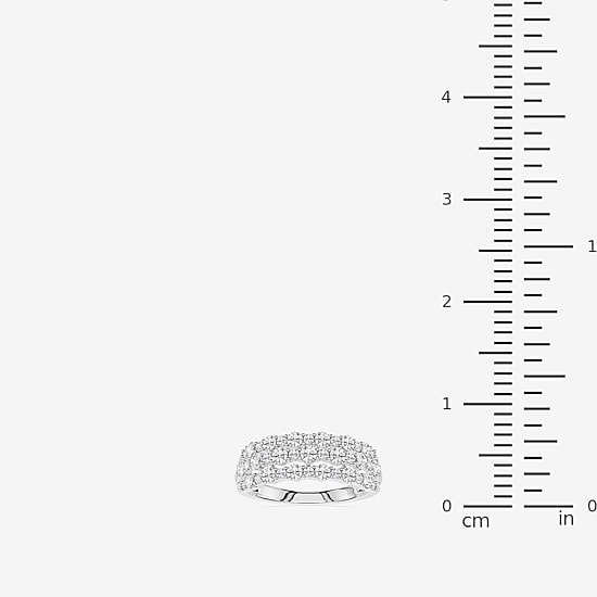 Limited Quantities! (F / Si1) Womens 2MM 1 CT. T.W. Lab Grown White Diamond Sterling Silver Band