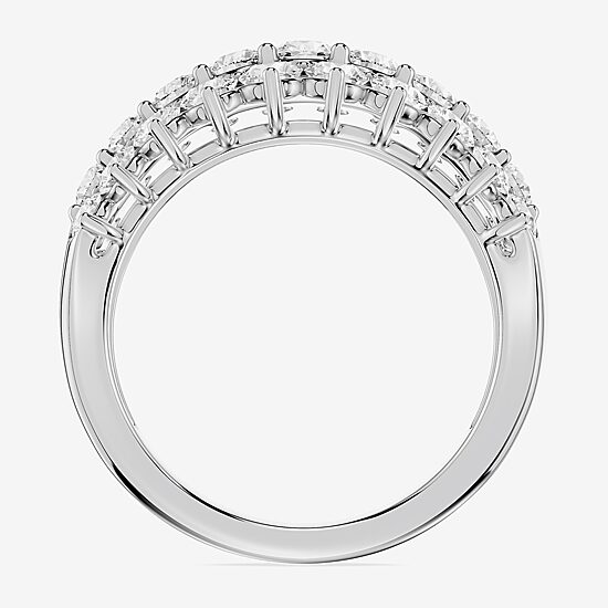 Limited Quantities! (F / Si1) Womens 2 CT. T.W. Lab Grown White Diamond Sterling Silver Band