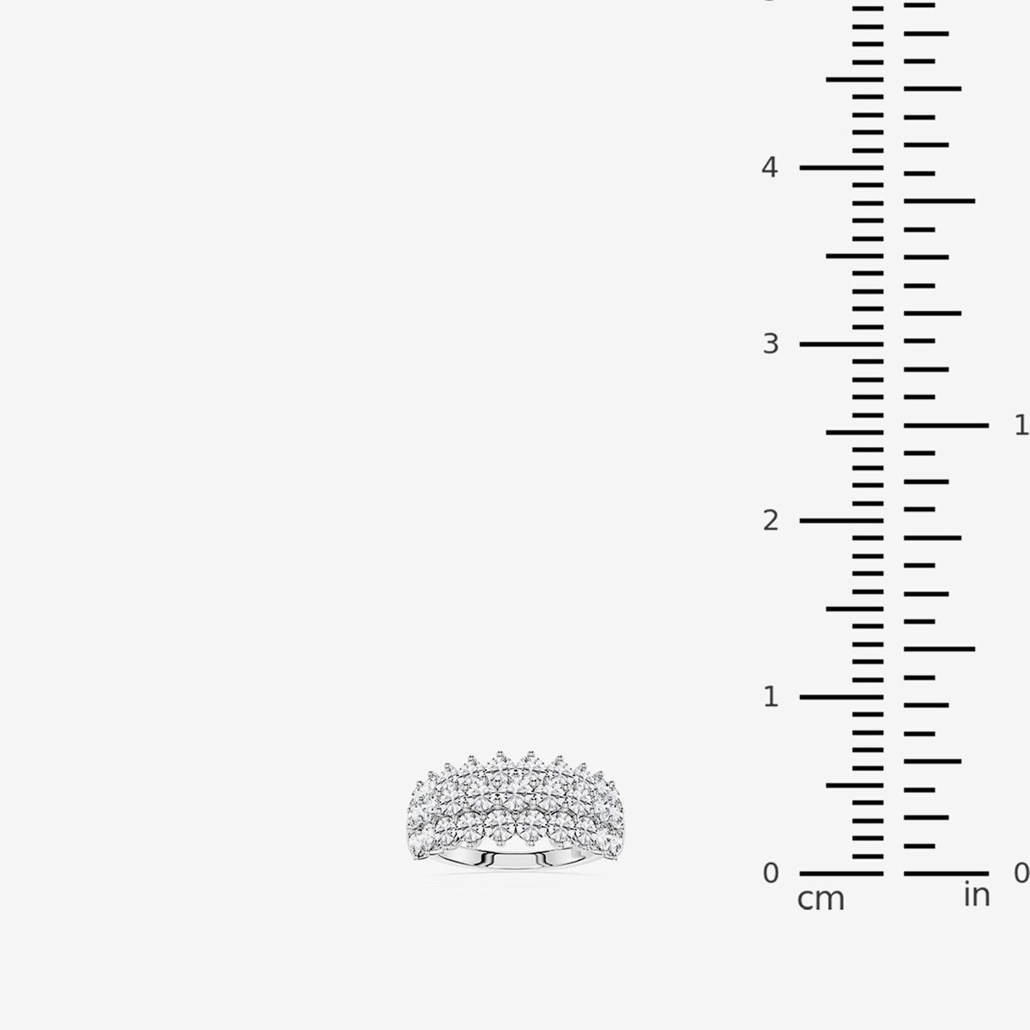 Limited Quantities! (F / Si1) Womens CT. T.W. Lab Grown White Diamond Sterling Silver Band