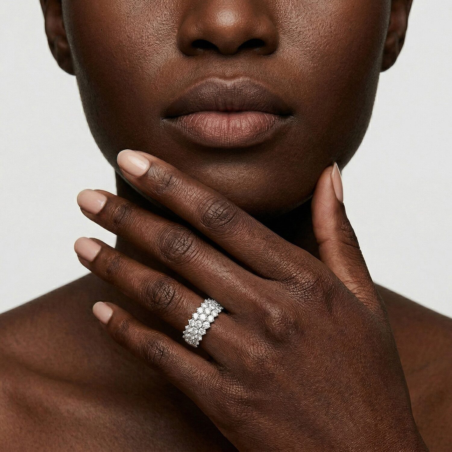 Limited Quantities! (F / Si1) Womens CT. T.W. Lab Grown White Diamond Sterling Silver Band