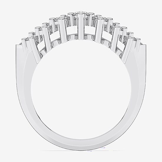 Limited Quantities! (F / Si1) Womens 1 CT. T.W. Lab Grown White Diamond Sterling Silver Band