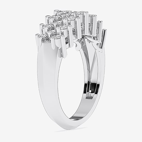 Limited Quantities! (F / Si1) Womens 1 CT. T.W. Lab Grown White Diamond Sterling Silver Band
