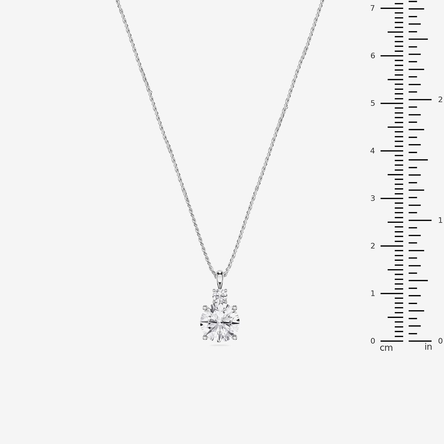Limited Quantities! (F / Si1) Womens 1/ CT. T.W. Lab Grown White Diamond Sterling Silver 18 Inch Pendant Necklace