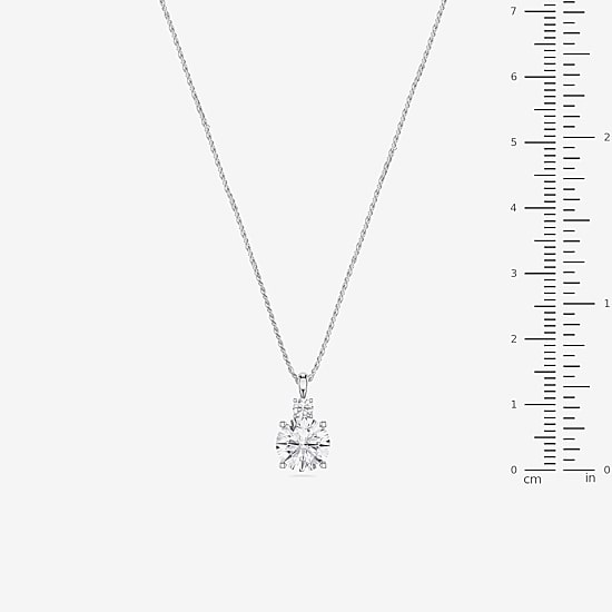 Limited Quantities! (F / Si1) Womens 2 1/10 CT. T.W. Lab Grown White Diamond Sterling Silver 18 Inch Pendant Necklace