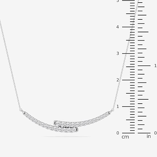 Limited Quantities! (F / Si1) Womens 1 CT. T.W. Lab Grown White Diamond Sterling Silver 18 Inch Pendant Necklace