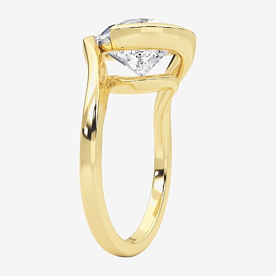 Grown Gorgeous (F / Vs2) Womens 3 3/8 Ct. Lab Grown White Diamond 14K Gold Pear Solitaire Engagement Ring