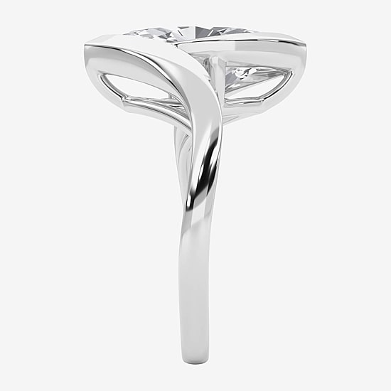 Grown Gorgeous (F / Vs2) Womens 2 1/4 CT. Lab Grown White Diamond 14K Gold Marquise Solitaire Engagement Ring