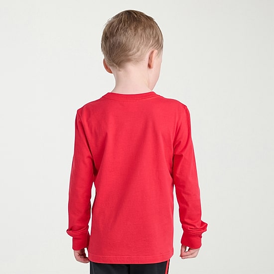 adidas Toddler Boys Crew Neck Long Sleeve Regular Fit Graphic T-Shirt