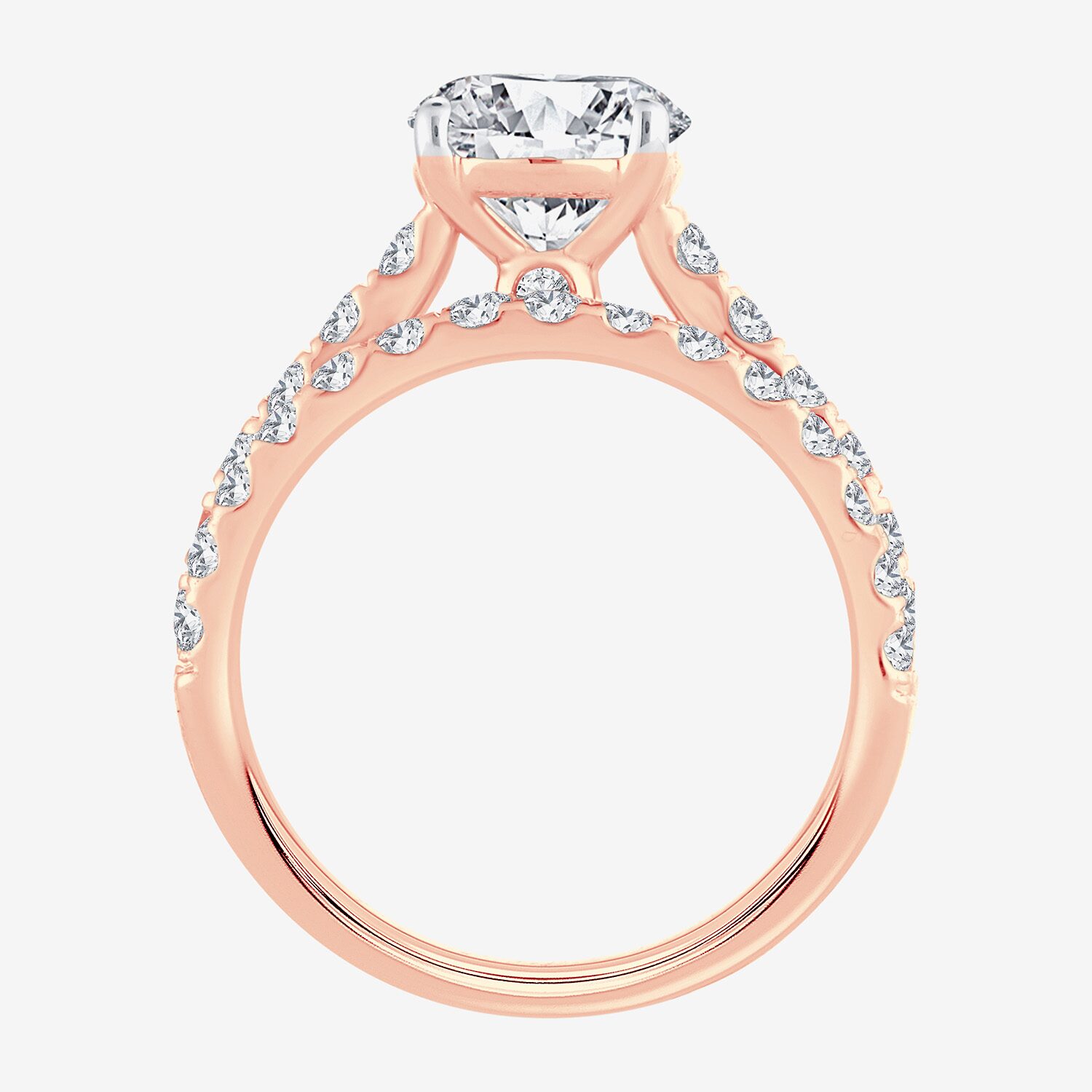 (H-I / SI1-SI2) Signature By Modern Bride Womens 2 1/2 CT. TW. Lab Grown White Diamond 14K Gold Round Bridal Set
