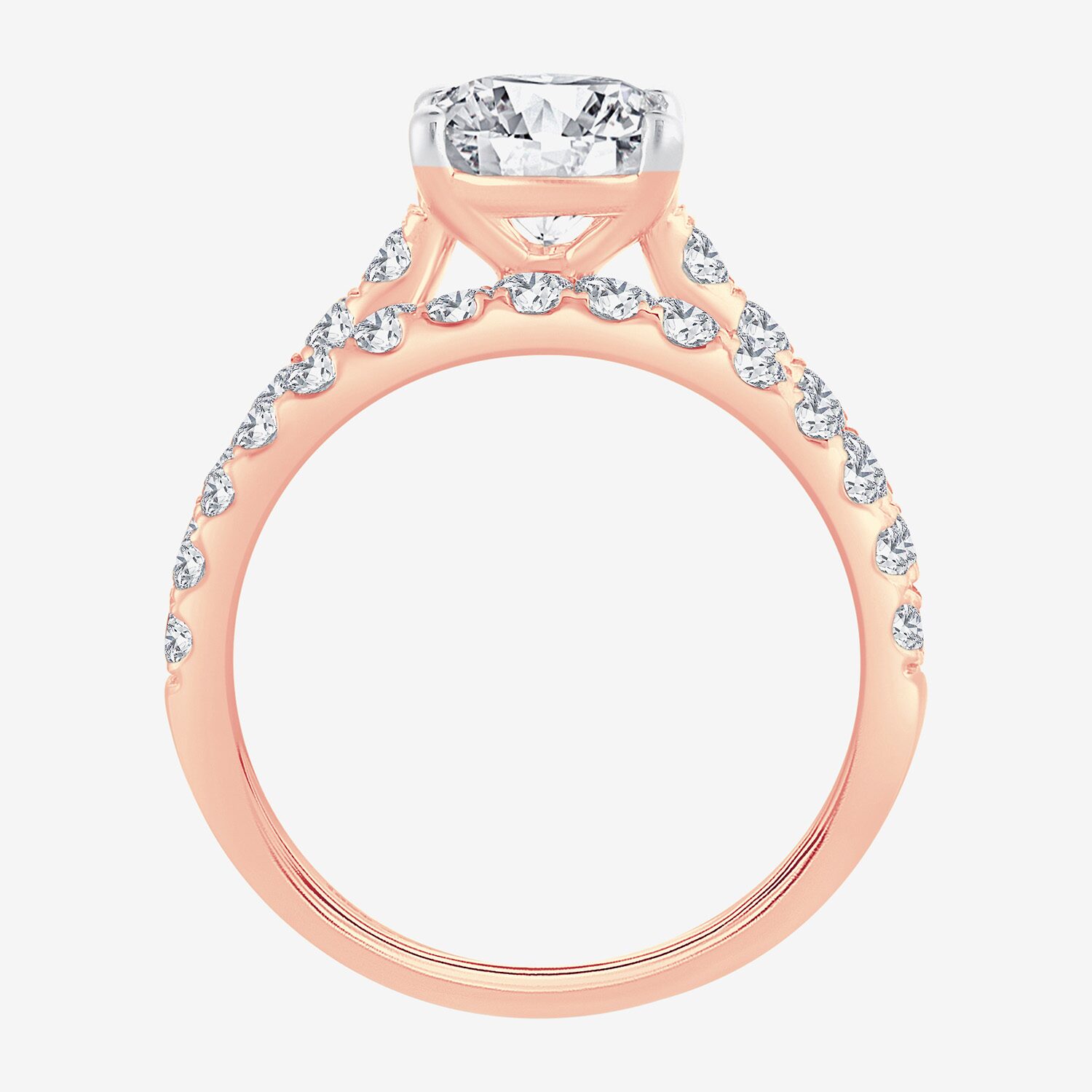 Signature By Modern Bride (H-I / Si1-Si2) Womens 2 CT. T.W. Lab Grown White Diamond 14K Gold Oval Bridal Set