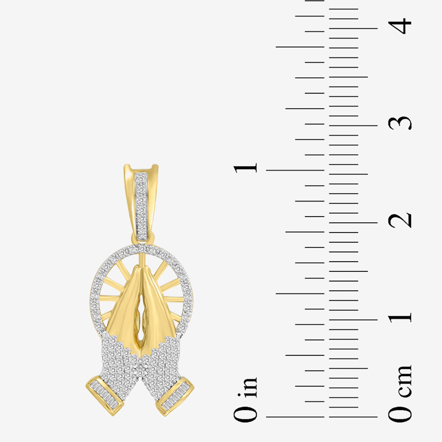 1/6 CT. (I / I2) White Diamond 10K Gold Charm