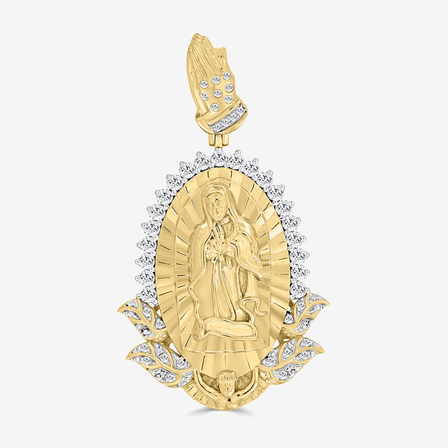 1/2 CT. (I / I2-I3) White Diamond 10K Gold Charm