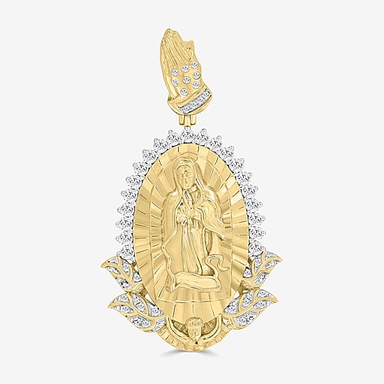 1/2 CT. (I / I2-I3) White Diamond 10K Gold Charm