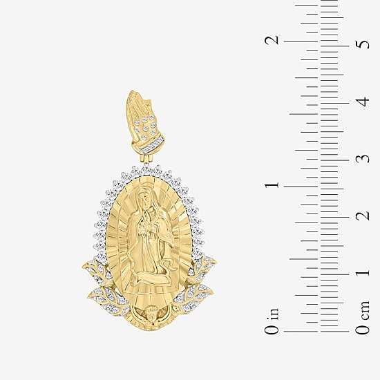 1/2 CT. (I / I2-I3) White Diamond 10K Gold Charm