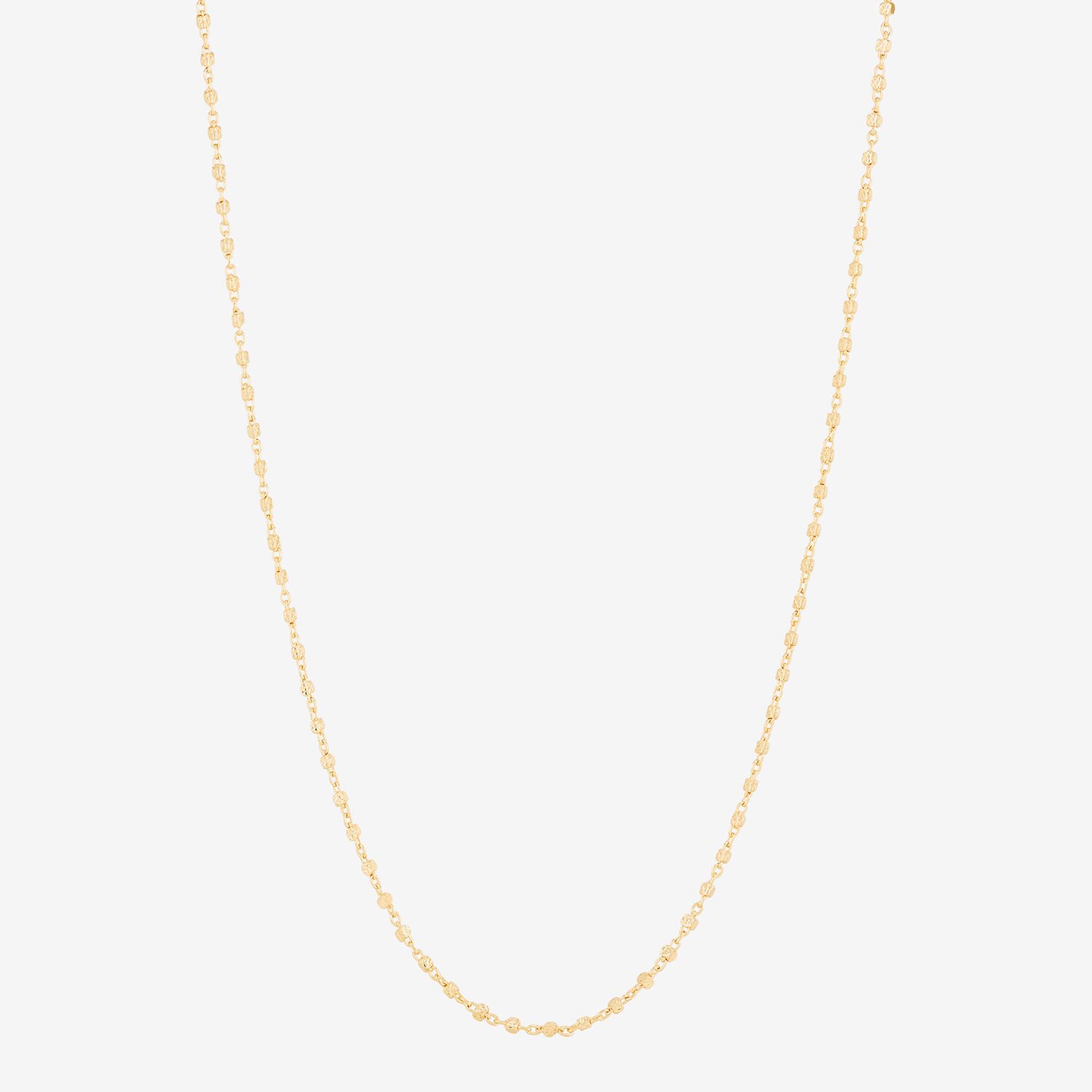 Made in Italy Womens 10K Gold Inch Chain Necklace