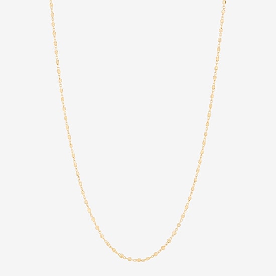 Made in Italy Womens 10K Gold 18 Inch Chain Necklace
