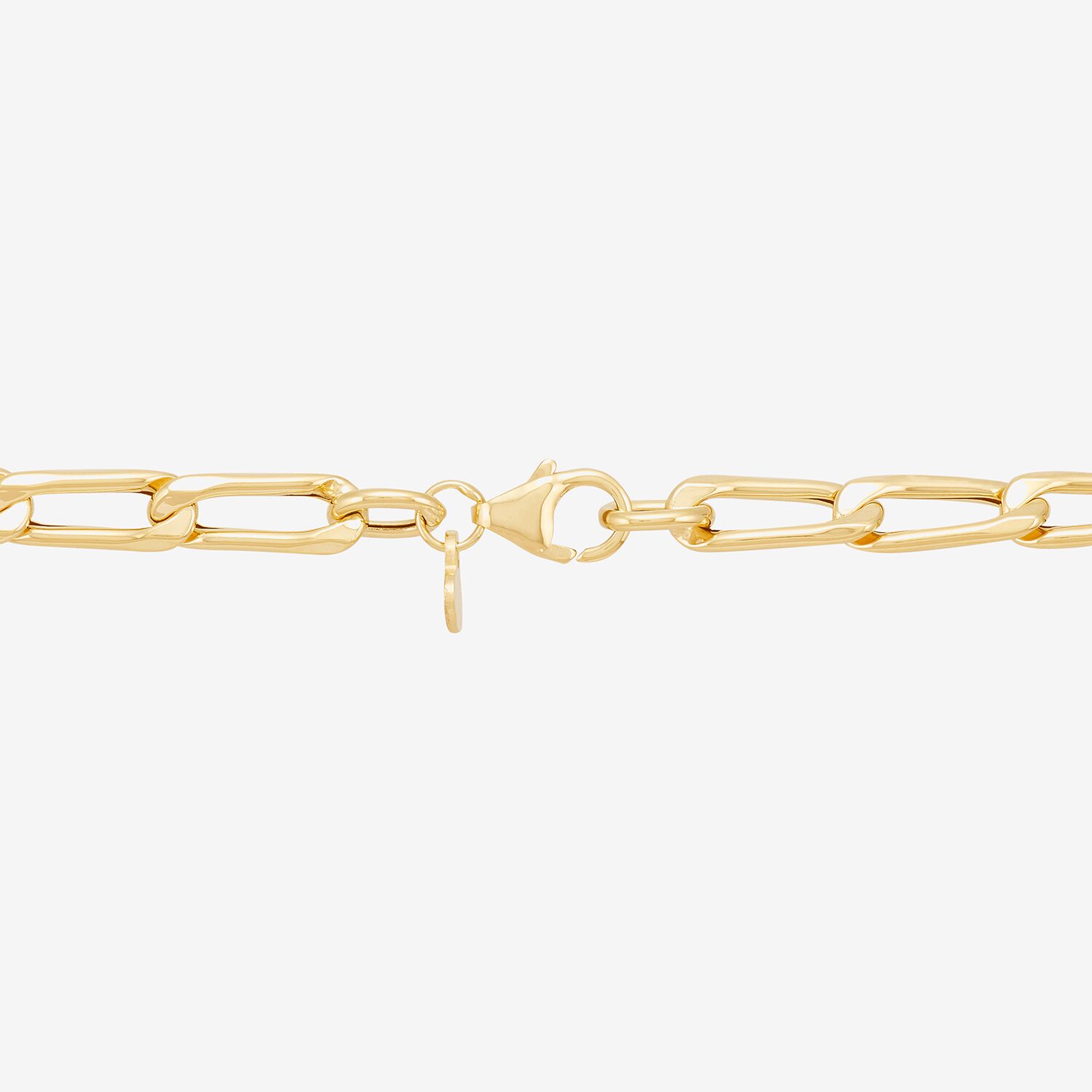 Made in Italy Unisex Adult 10K Gold 18 Inch Link Chain Necklace