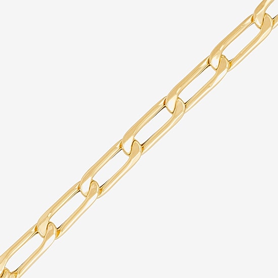Made in Italy Unisex Adult 10K Gold 18 Inch Link Chain Necklace