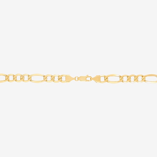 Made in Italy Mens 10K Gold 20 Inch Figaro Chain Necklace