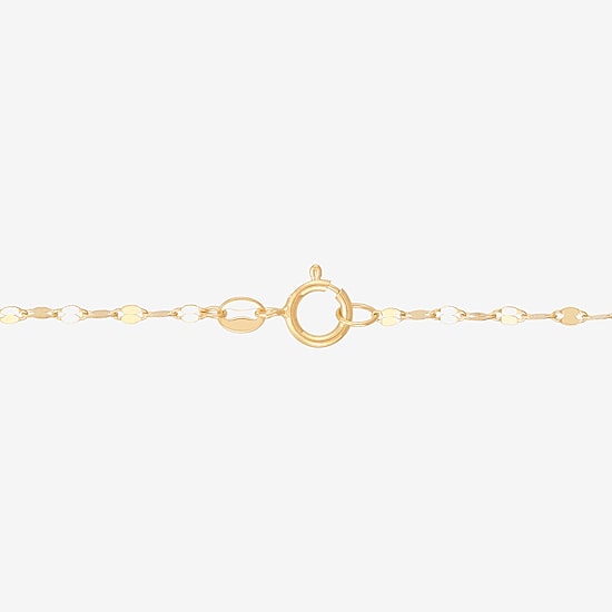 Gold Addiction Womens 10K Gold Heart 18 Inch Pendant Necklace