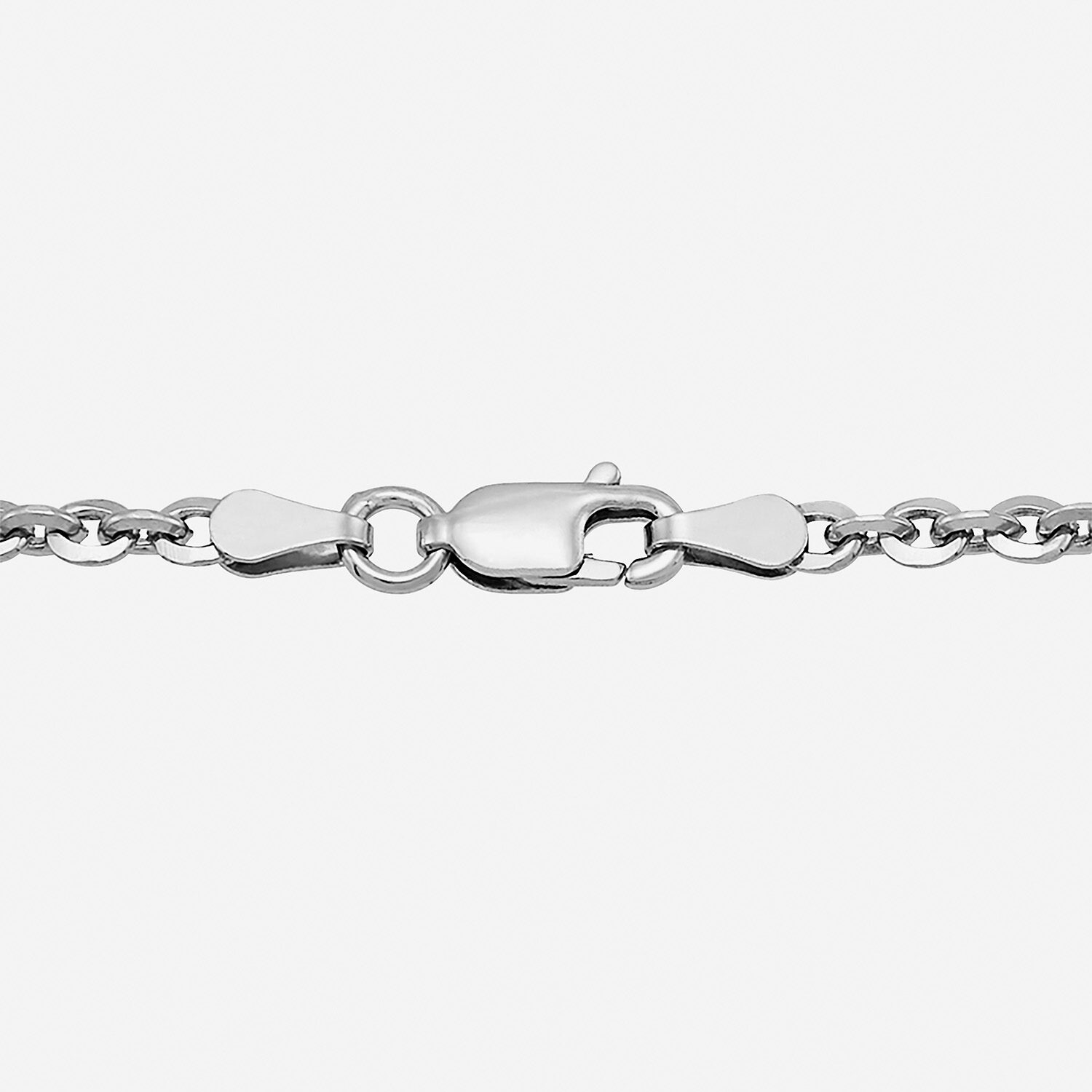 Made in Italy Unisex Adult Sterling Silver 20 Inch Cable Chain Necklace