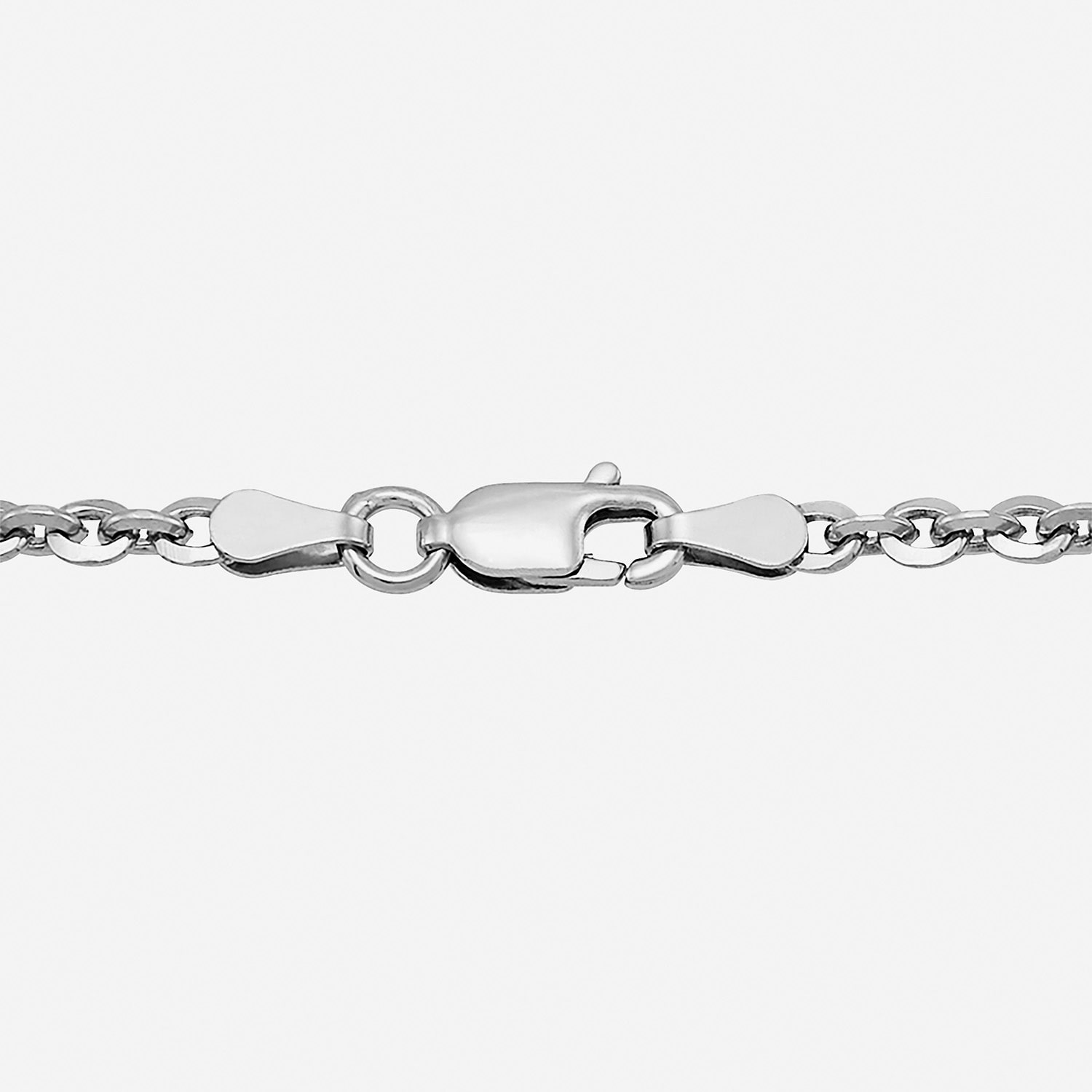 Made in Italy Unisex Adult Sterling Silver 18 Inch Cable Chain Necklace