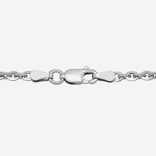 Made in Italy Unisex Adult Sterling Silver 18 Inch Cable Chain Necklace