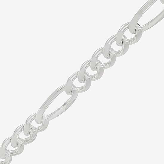 Made in Italy Mens Sterling Silver 20 Inch Figaro Chain Necklace