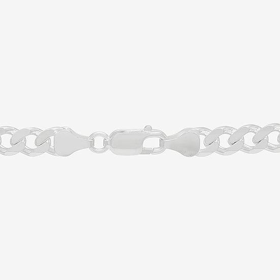 Made in Italy Womens Sterling Silver 20 Inch Curb Chain Necklace