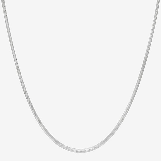 Made in Italy Womens Sterling Silver 22 Inch Snake Chain Necklace