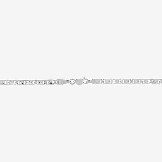 Made in Italy Womens Sterling Silver 22 Inch Valentino Chain Necklace