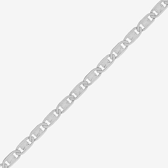 Made in Italy Womens Sterling Silver 22 Inch Valentino Chain Necklace